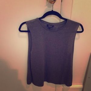 Gray Topshop muscle tank